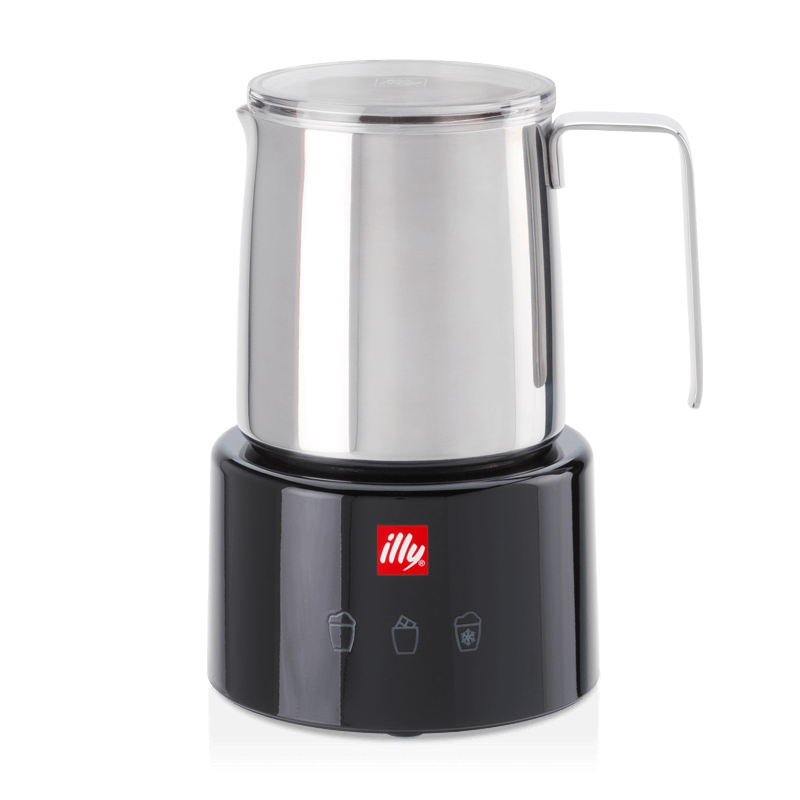 illy Milchaufschäumer für Cappuccino Schwarz