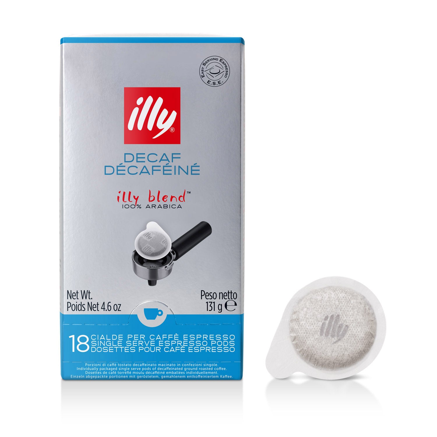 illy E.S.E. Servings pads Monodose Decaffeinated (18 pcs)